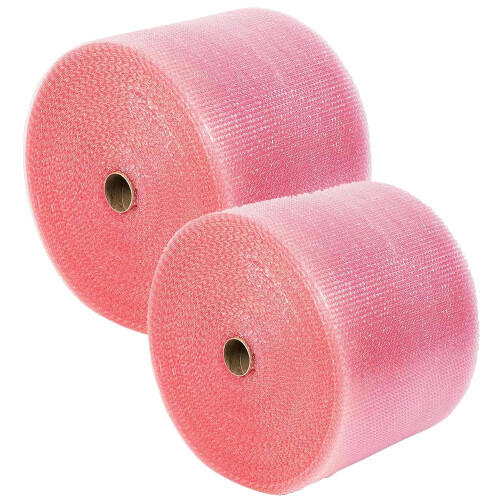 500mm x 100m Pink Anti Static Bubble Wrap Roll For Picking & Packing