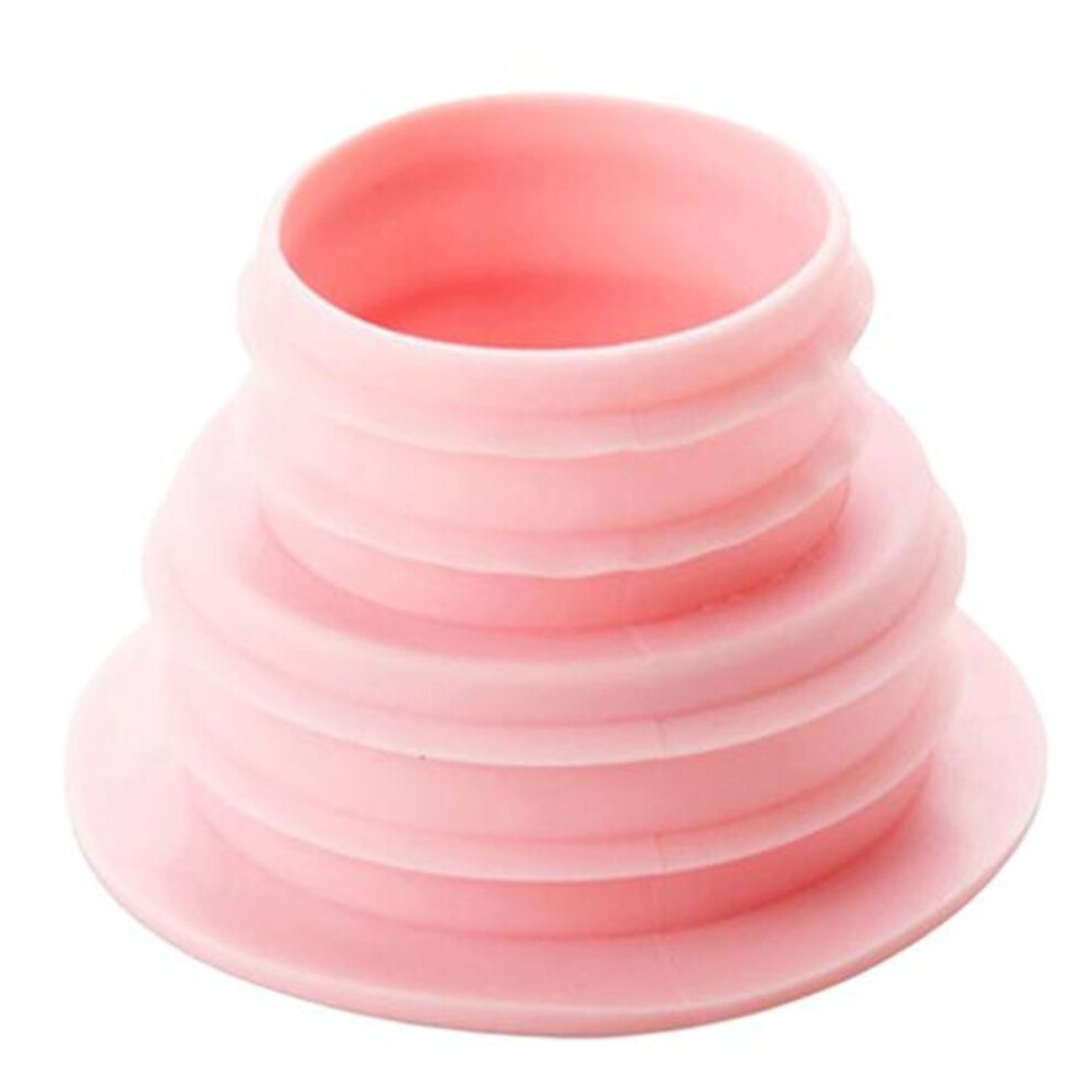 (pink) Kitchen Sewer Pipe Sink Toilet Washing Machine Drain Pest Sealing Plug Household