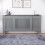 Vida Designs (Adjustable) Vida Designs Chelsea Radiator Cover Heating Guard Grey 3