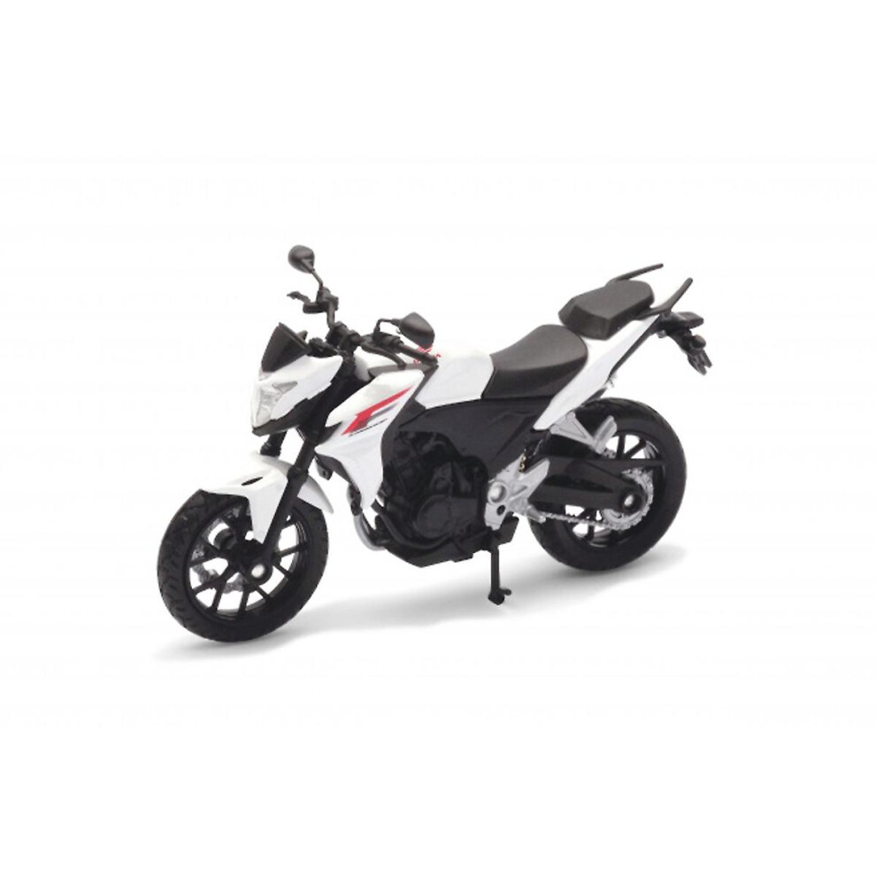 Honda Cb500f Diecast Model 1:18 Scale Welly White