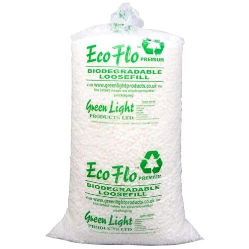 15 Cubic Ft (1 Bag) Eco Flo Biodegradable Packing Peanuts
