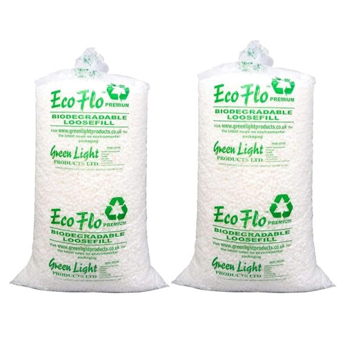 15 Cubic Ft (1 Bag) Eco Flo Biodegradable Packing Peanuts 2
