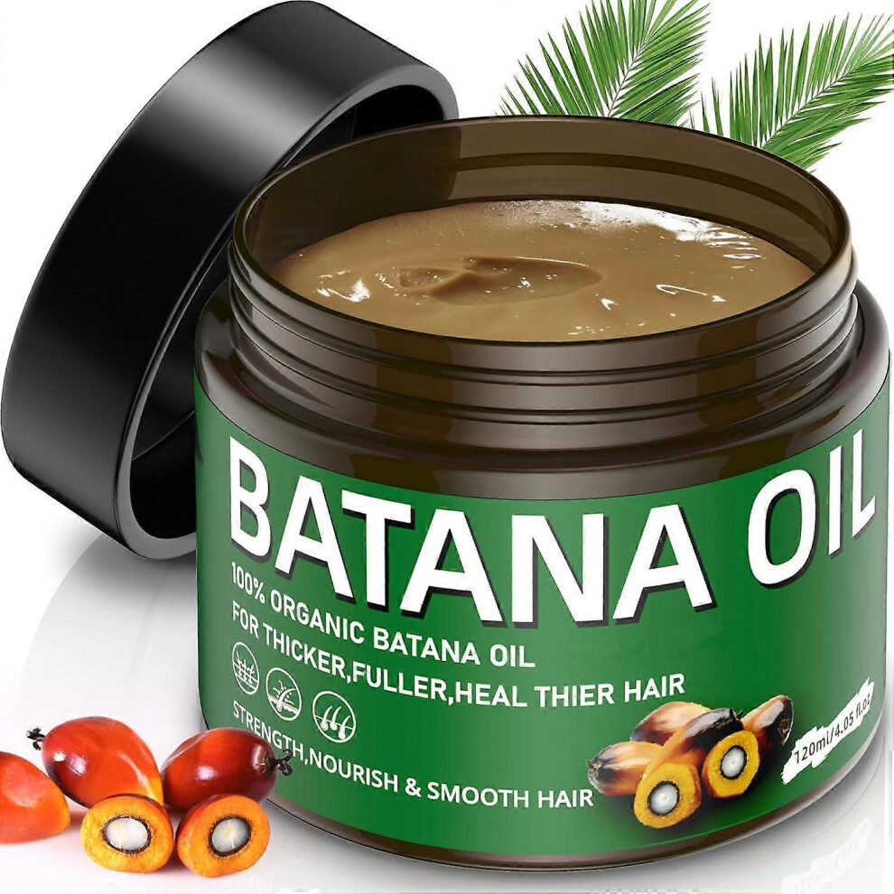 (2pcs) Raw Batana Oil for Hair Growth, Unrefined Batana Oil, 100% Natural Batana Oil for Dry Damaged Hair Repair