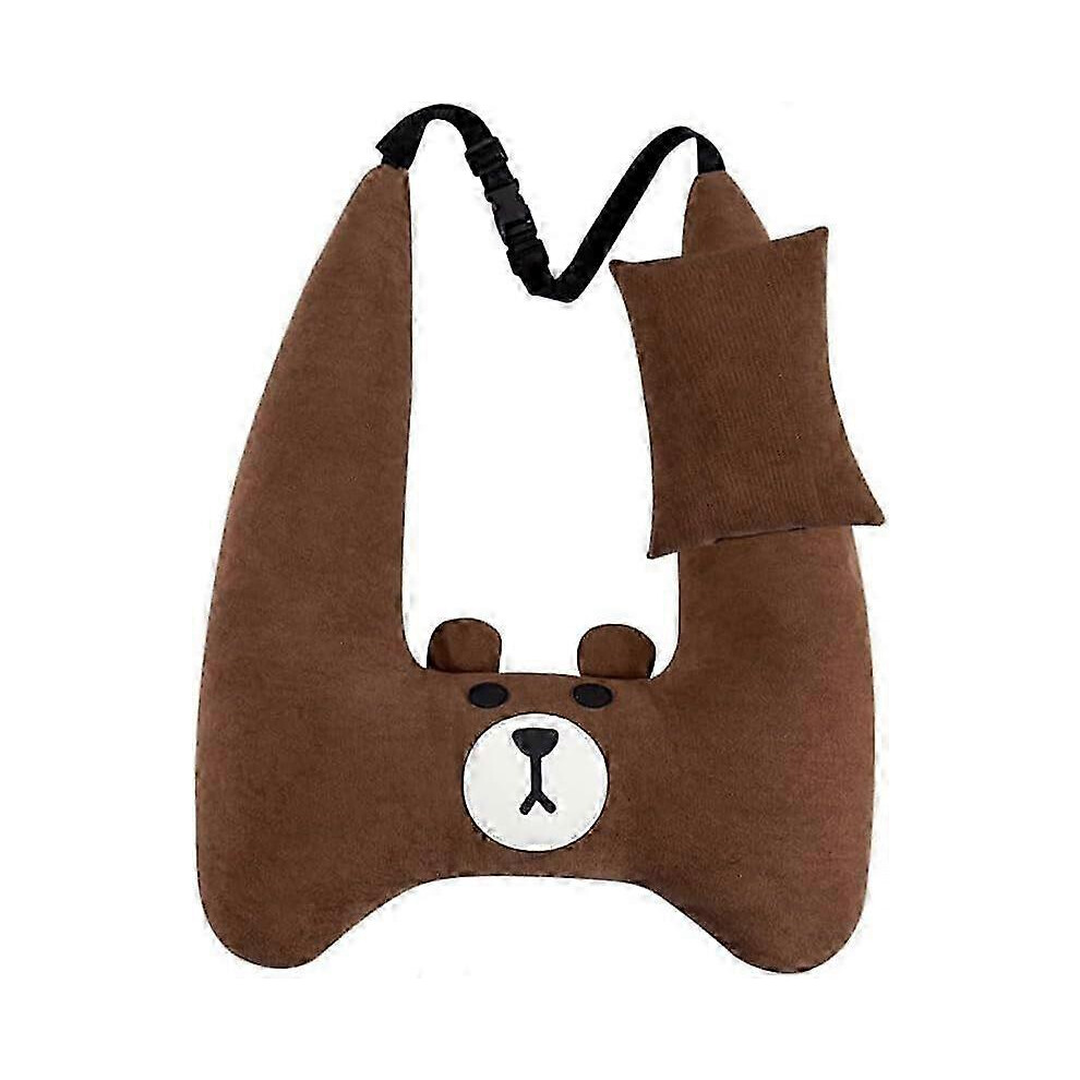 1 pcs  U Shape Car Sleeping Pillow Cute Cartoon Pattern Car Headrest Pillow Travel Pillows Car Seat Accessories Seatbelt Neck Pillow for Kids Adult, 2