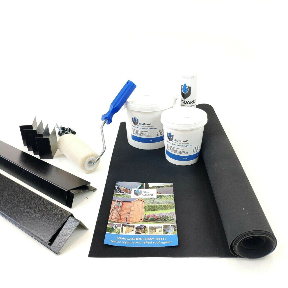 (5m x 5m) Skyguard Rubber Roof Kit with Metal Trims