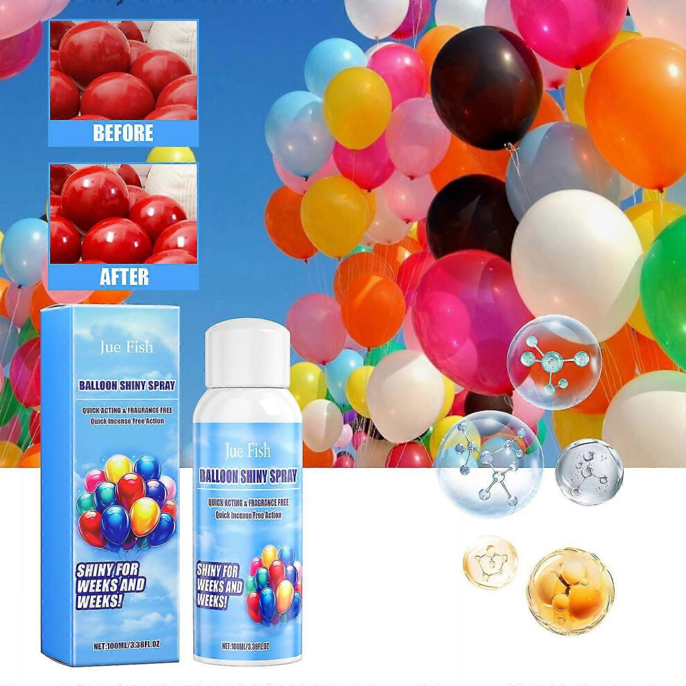 Balloon for Lasts Glosses Finish Party Decors Illuminating Balloon Spray 100ml
