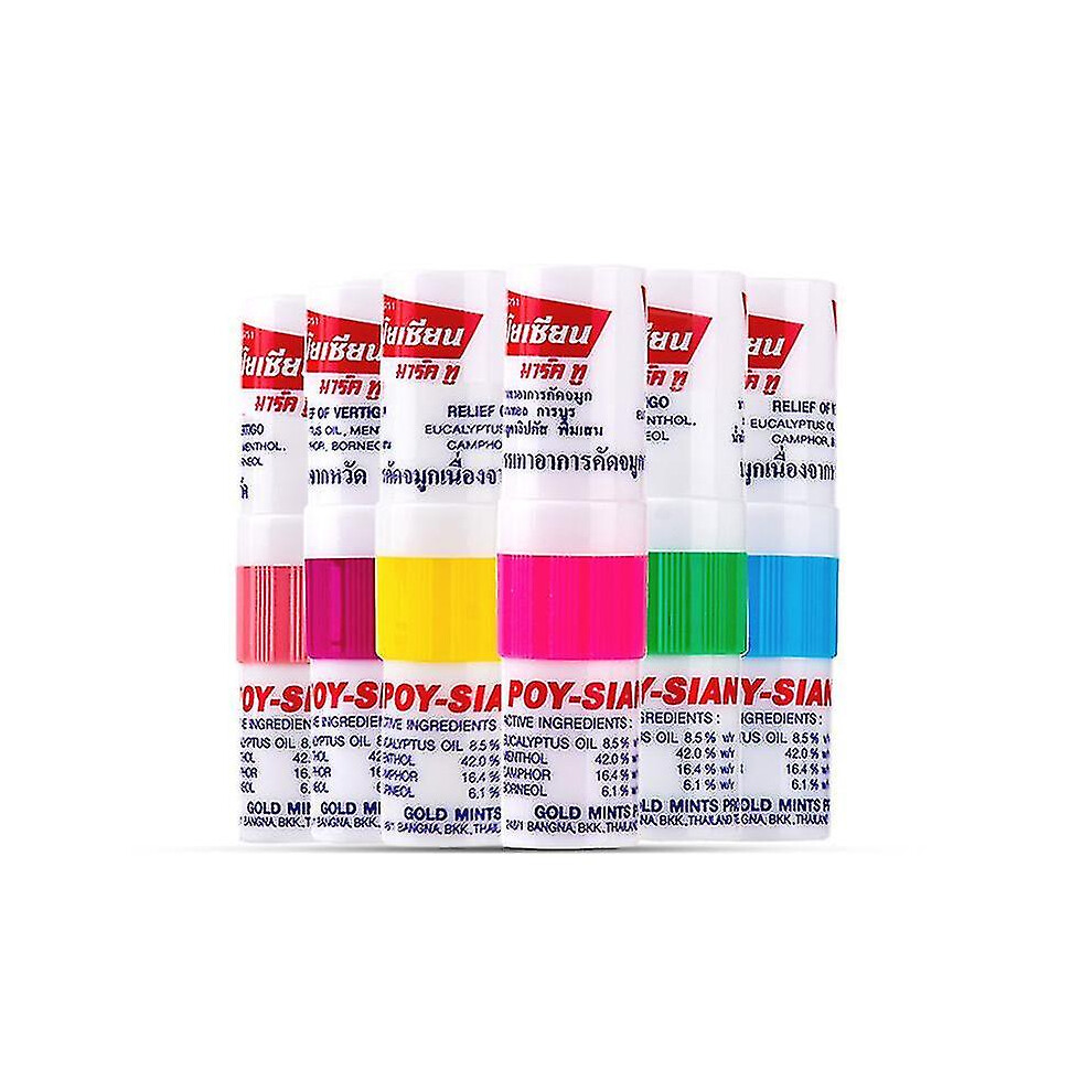 Thailand Eight Immortal Tubes Nose Refreshing Brain Bar Mint Tube Mint Tube Anti-sleeping Artifact,hw