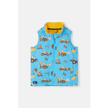 (5-6 Yrs, Tractor Wind Turbine) Alex Kids Printed Gilet