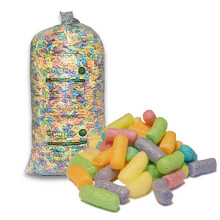 10 Cubic Ft Multi Coloured Eco Flo Biodegradable Packing Peanuts