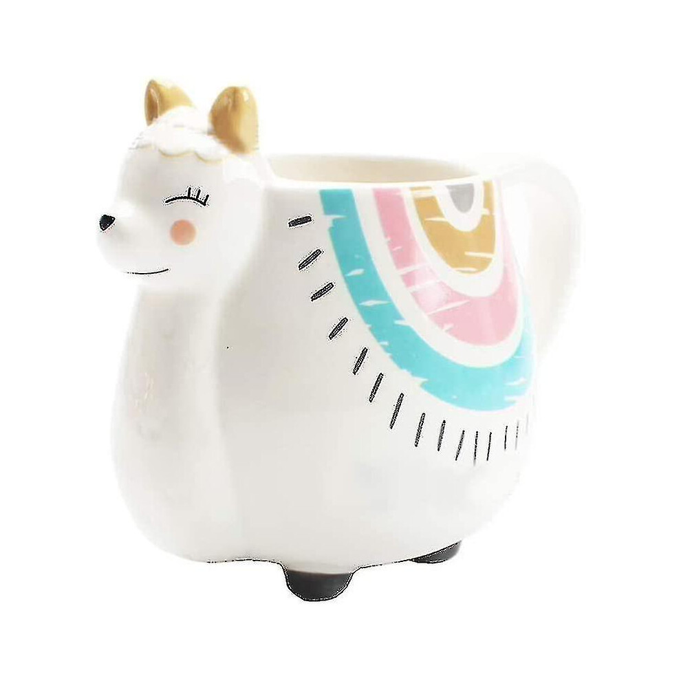 3d Alpaca Llama Coffee Mug with Hand Printed Designs,ceramic Cute Mug Handmade Cup Birthday Gifts for Girl,hw