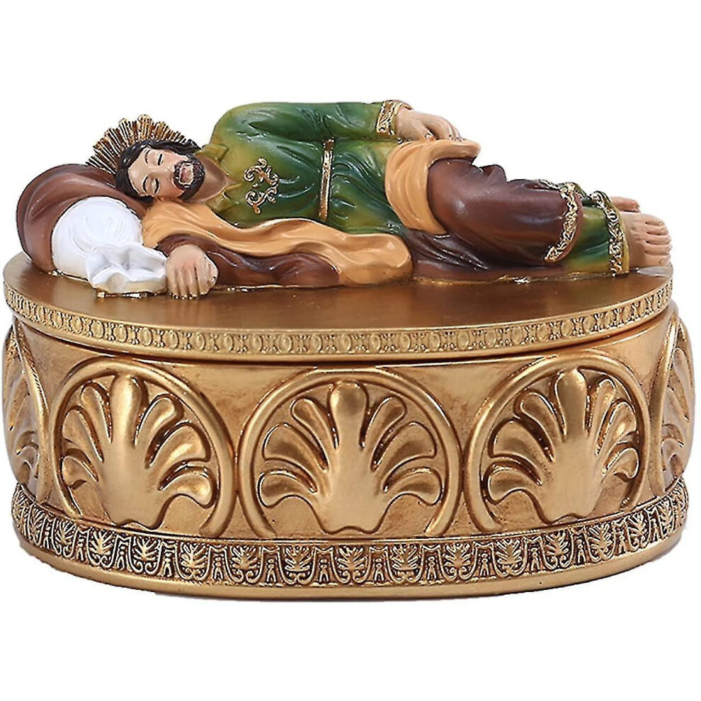 Religious Ornaments St. Joseph's Jewelry Box Desktop Decoration,hw