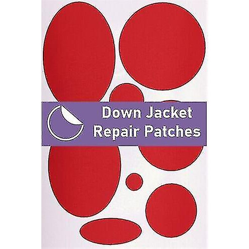 (Rood) Down Jacket Repair Pre-cut, Self-adhesive, Soft, Waterproof