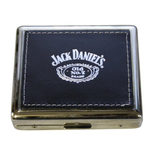 Jack Daniels Jack Daniels Embossed Leather Contact Lens Case (Black)