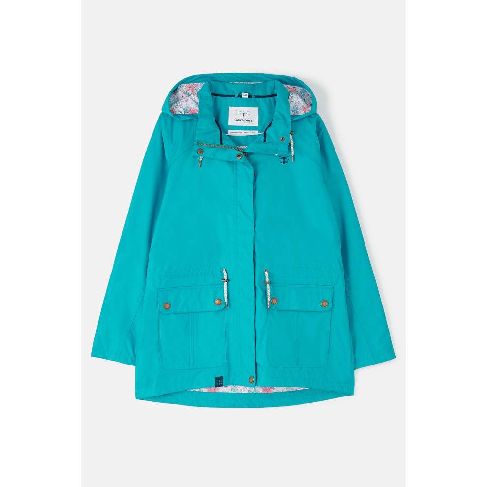 Lighthouse (Uk 16, Soft Teal) Willow Womens Waterproof Jacket