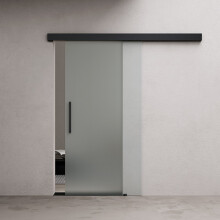 Durovin 900 * 2050mm Sliding Glass Door Black Bar Handle&Soft Close
