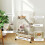PawHut PawHut 4-Level Rolling Small Animal Cage, Rabbit Cage with 15cm Deep Bottom 5