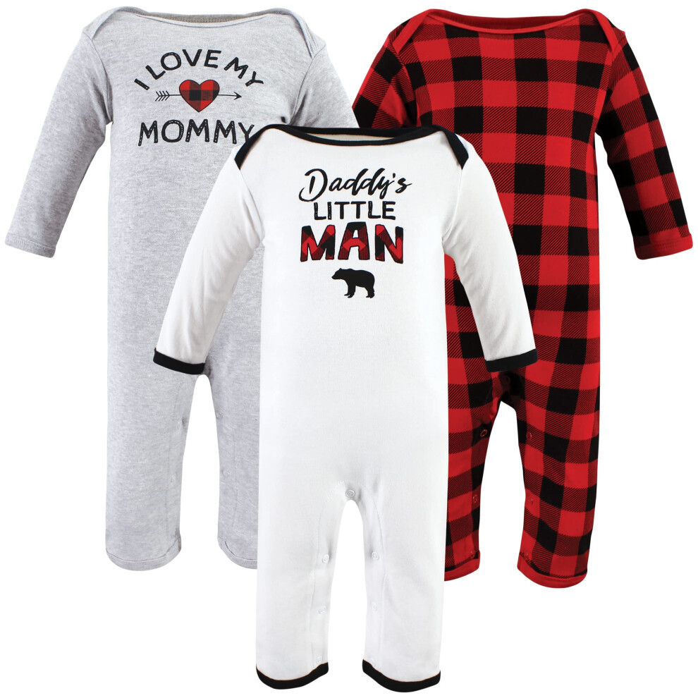 Combinaison unisexe en coton pour bébé fille Hudson Buffalo Plaid Family 0-3 mois Buffalo Plaid Family 0-3 mois US