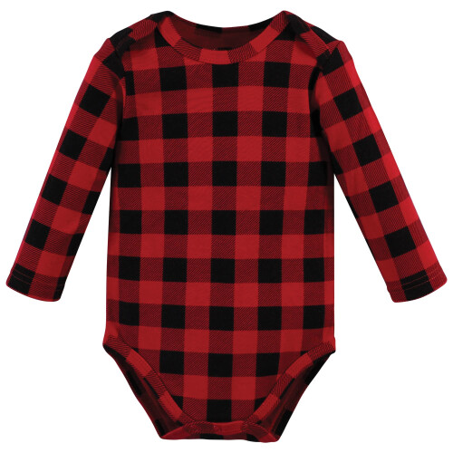 Hudson Baby Unisex Βρεφικά Κοντό Μανίκι Σαλοπέτες, Χριστουγεννιάτικο Δέντρο 3-Pack, 0-3 Μηνών 1