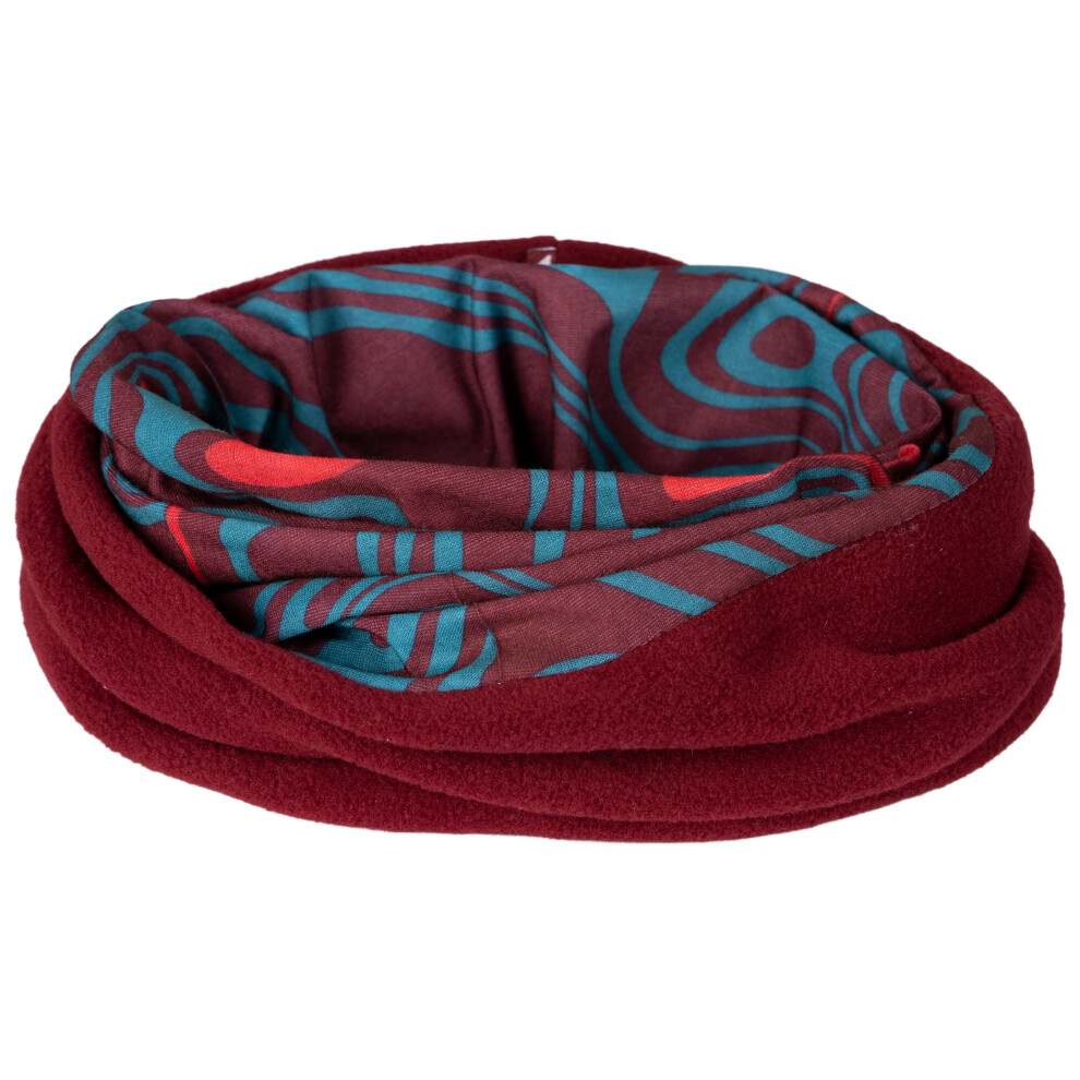 (EACH, Dark Cherry Print) Trespass Womens Neck Warmer 9 Ways To Wear Rindell