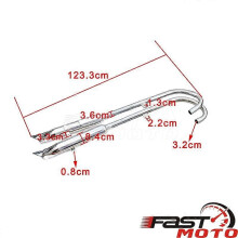 (24HP complete) Retro Fishtail Exhaust Muffler for BMW K750 KS750 M1 M72 R71 R12 Dnepr URAL 750cc Exhaust Pipes Assembly System Silencer Pipe