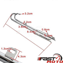 (32HP complete) Retro Fishtail Exhaust Muffler for BMW K750 KS750 M1 M72 R71 R12 Dnepr URAL 750cc Exhaust Pipes Assembly System Silencer Pipe