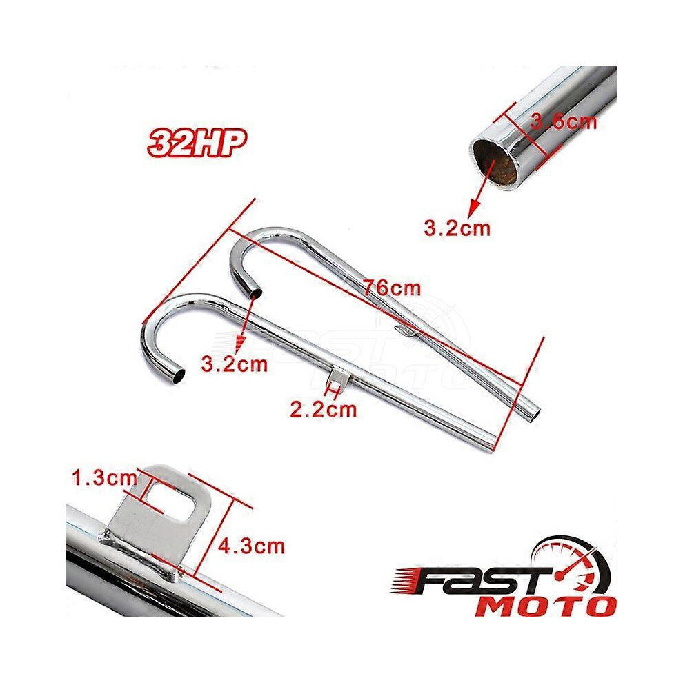 (32Hp Pipe) Retro Fishtail Exhaust Muffler For Bmw K750 Ks750 M1 M72 R71 R12 Dnepr Ural 750Cc Exhaust Pipes Assembly System Silencer Pipe 5778930998180