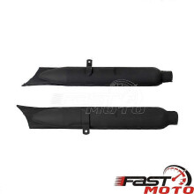 (black muffler) Retro Fishtail Exhaust Muffler for BMW K750 KS750 M1 M72 R71 R12 Dnepr URAL 750cc Exhaust Pipes Assembly System Silencer Pipe