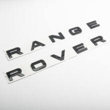 (Glossy Black RR) 3d Abs Logo Range Rover Letters Emblem Sticker Car Front Hood Badge For Range Rover Sport Evoque L322 L320 L406 P38 Accessories
