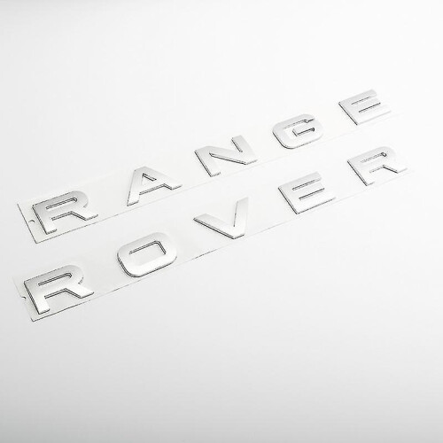 (Matt Silver RR) 3d Abs Logo Range Rover Letters Emblem Sticker Car ...