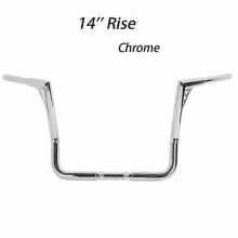 (United States, 14 Inch Chrome) Motorcycle 1-1/4" 12/14/16/18" Ape Hanger Handlebars For Harley Touring Electra Glid Road King Electra Street Glide 1982-2022