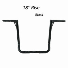 (China, 18 Inch Black) Motorcycle 1-1/4" 12/14/16/18" Ape Hanger Handlebars For Harley Touring Electra Glid Road King Electra Street Glide 1982-2022