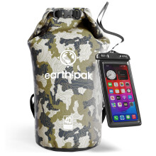 Geanta uscata impermeabila Earth Pak - Rucsac de rucsac rezistent la apa, men?ine echipamentul uscat pentru caiac cu husa impermeabila pentru tel
