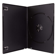 AcePlus 25-τεμ. Slim Μαύρες Θήκες DVD; 7mm Πάχος Premium με Διαφανή Εξωτερική Θήκη