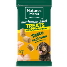Natures Menu Freeze Dried Bites Chicken Nutritious Dog Treats 20 x 15g