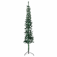 (green, 240 cm) vidaXL Slim Artificial Half Christmas Tree with Stand Xmas Artificial Tree