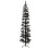 VidaXL (black, 240 cm) vidaXL Slim Artificial Half Christmas Tree with Stand Xmas Artificial Tree 1