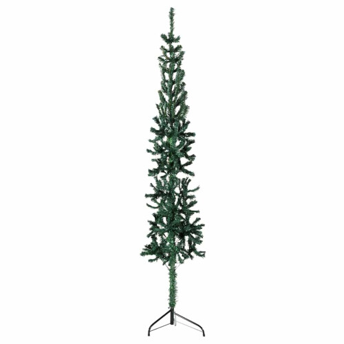 VidaXL (green, 180 cm) vidaXL Slim Artificial Half Christmas Tree with Stand Xmas Artificial Tree