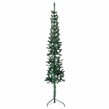 (green, 150 cm) vidaXL Slim Artificial Half Christmas Tree with Stand Xmas Artificial Tree