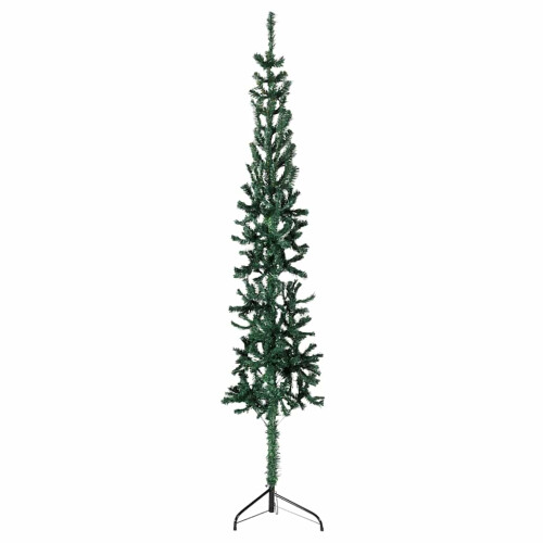 VidaXL (green, 150 cm) vidaXL Slim Artificial Half Christmas Tree with Stand Xmas Artificial Tree