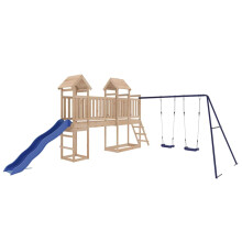 vidaXL Outdoor Playset Solid Wood Pine playset wooden playset playground set