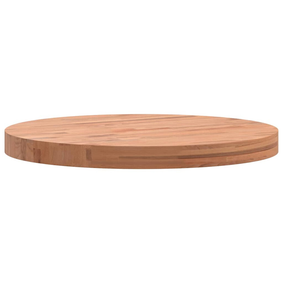 Photos - Dining Table VidaXL   Table Top Wooden Replacement Desk Top  Top Solid Wood Beech (brown, 50 x 4 cm)