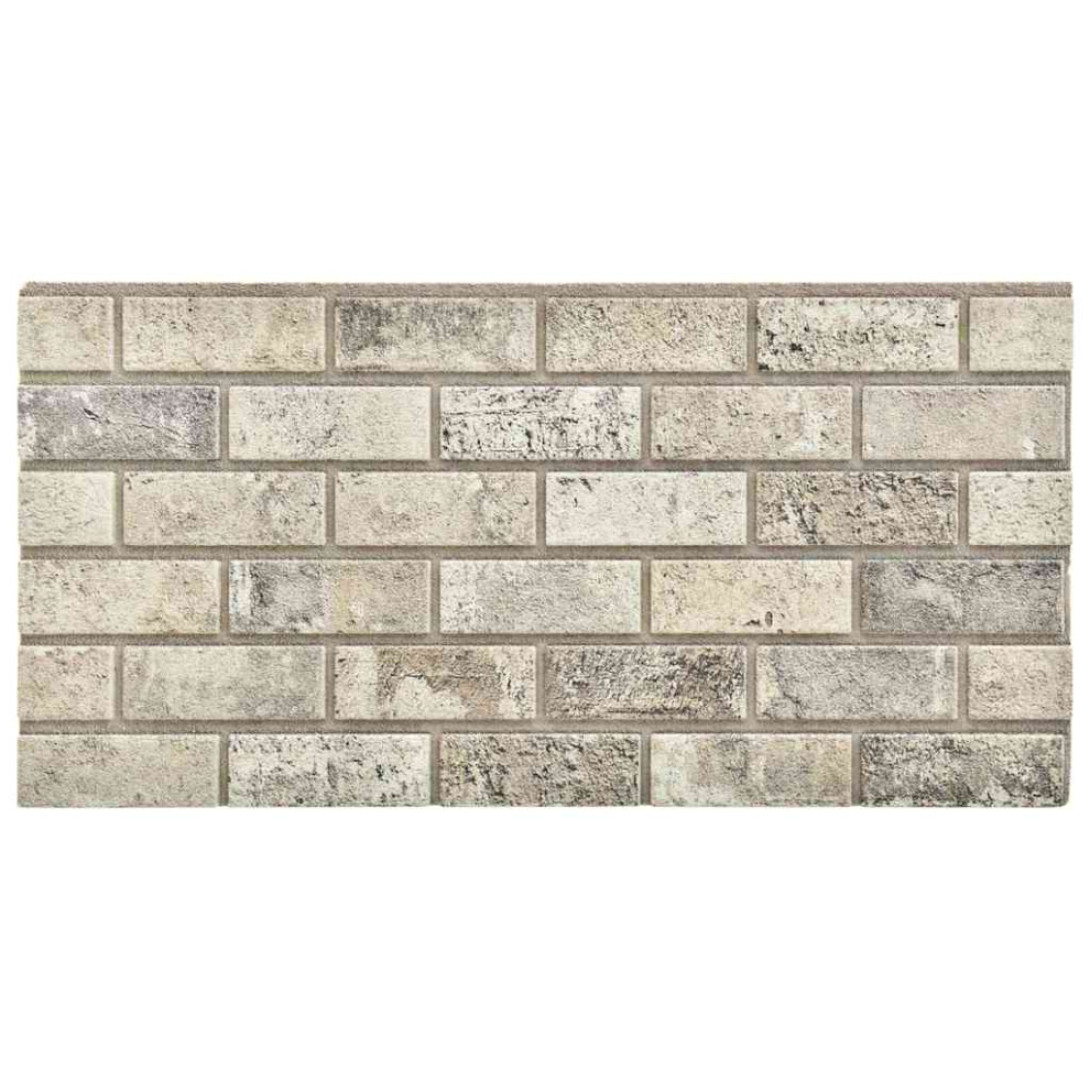 vidaXL 10x 3D Wall Panels with Sand Brick Design EPS Cladding Tile Living Room