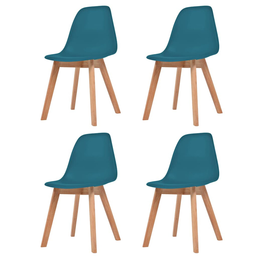 Vidaxl (Turquoise, 4 Pcs) Dining Chairs Dinner Room Seat Resturant Kitchen Chair Dinner Chair