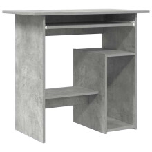 vidaXL Desk Concrete Grey Engineered Wood Bedroom Living Room Writing Table