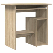 vidaXL Desk Sonoma Oak Engineered Wood Bedroom Living Room Office Workstation