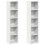 VidaXL vidaXL CD Cabinets Display Shelf Cupboard Bookcase 2 pcs White Engineered Wood 1
