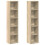 VidaXL vidaXL CD Cabinets Shelf Cupboard Bookcase 2 pcs Sonoma Oak Engineered Wood 1