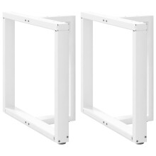 (white, 80 x 35 x (72-73) cm) vidaXL Dining Table Legs T-Shaped Desk Legs Metal Furniture Legs 2 pcs Steel