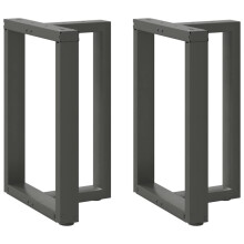 (anthracite, 50 x 35 x (72-73) cm) vidaXL Dining Table Legs T-Shaped Desk Legs Metal Furniture Legs 2 pcs Steel