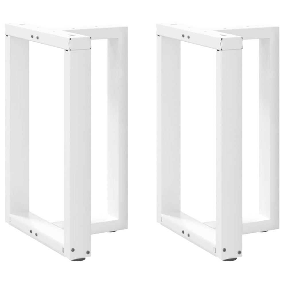 (White, 50 X 35 X (72-73) Cm) Vidaxl Dining Table Legs T-ShapedãÂ Desk Legs Metal Furniture Legs 2 Pcs Steel 8721158317094